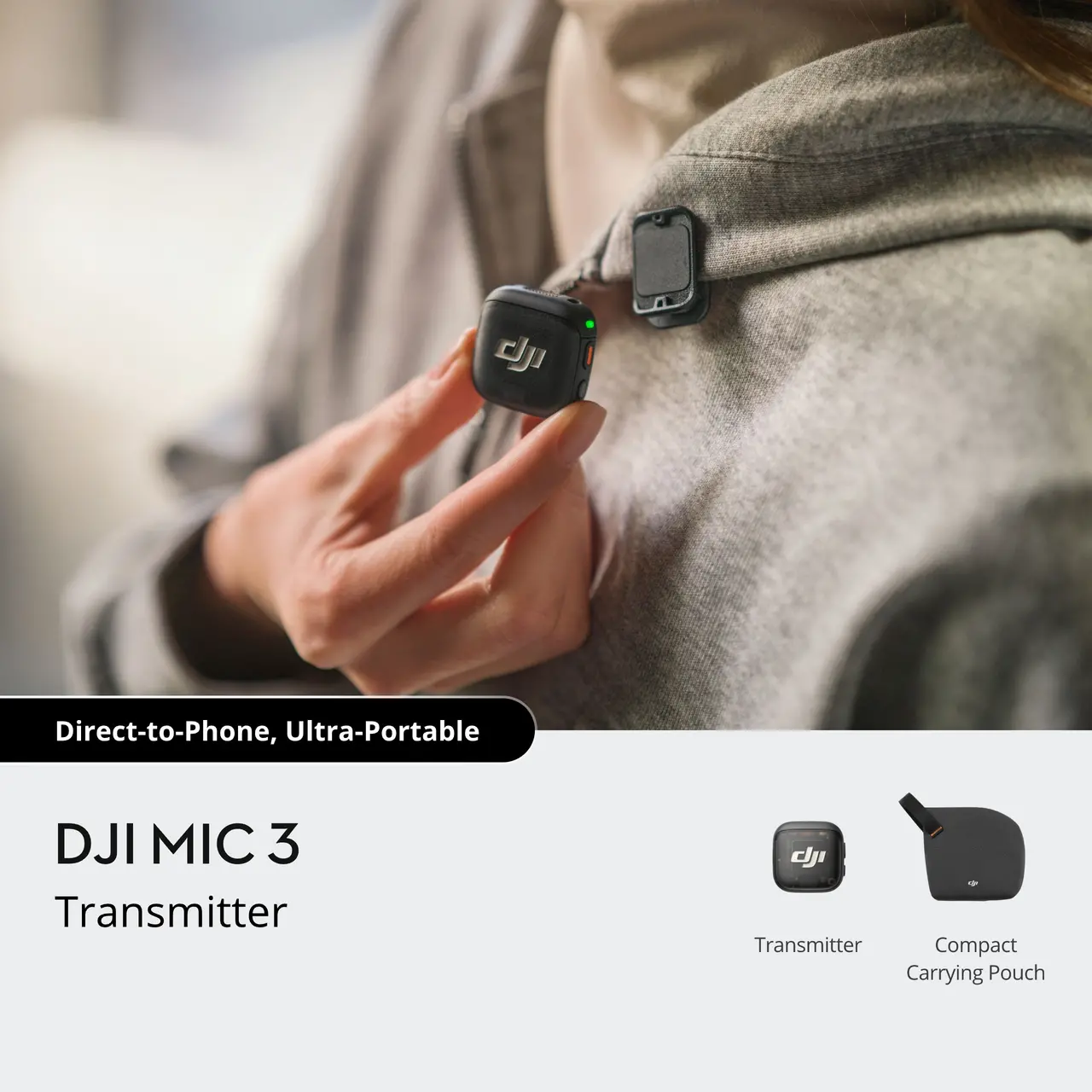 09744c4bf6e2924c046dde0643413141@ultra DJI Mic 3 Transmitter - Image 1