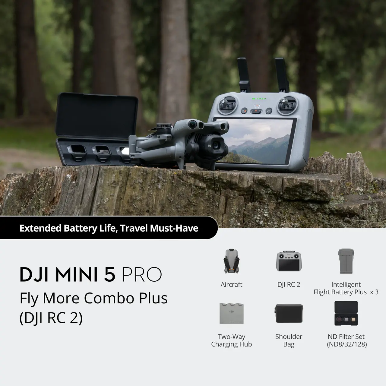 a1d59c88c8931aa19c37d09379db6411@ultra DJI Mini 5 Pro Fly More Combo Plus (DJI RC 2) - Image 1