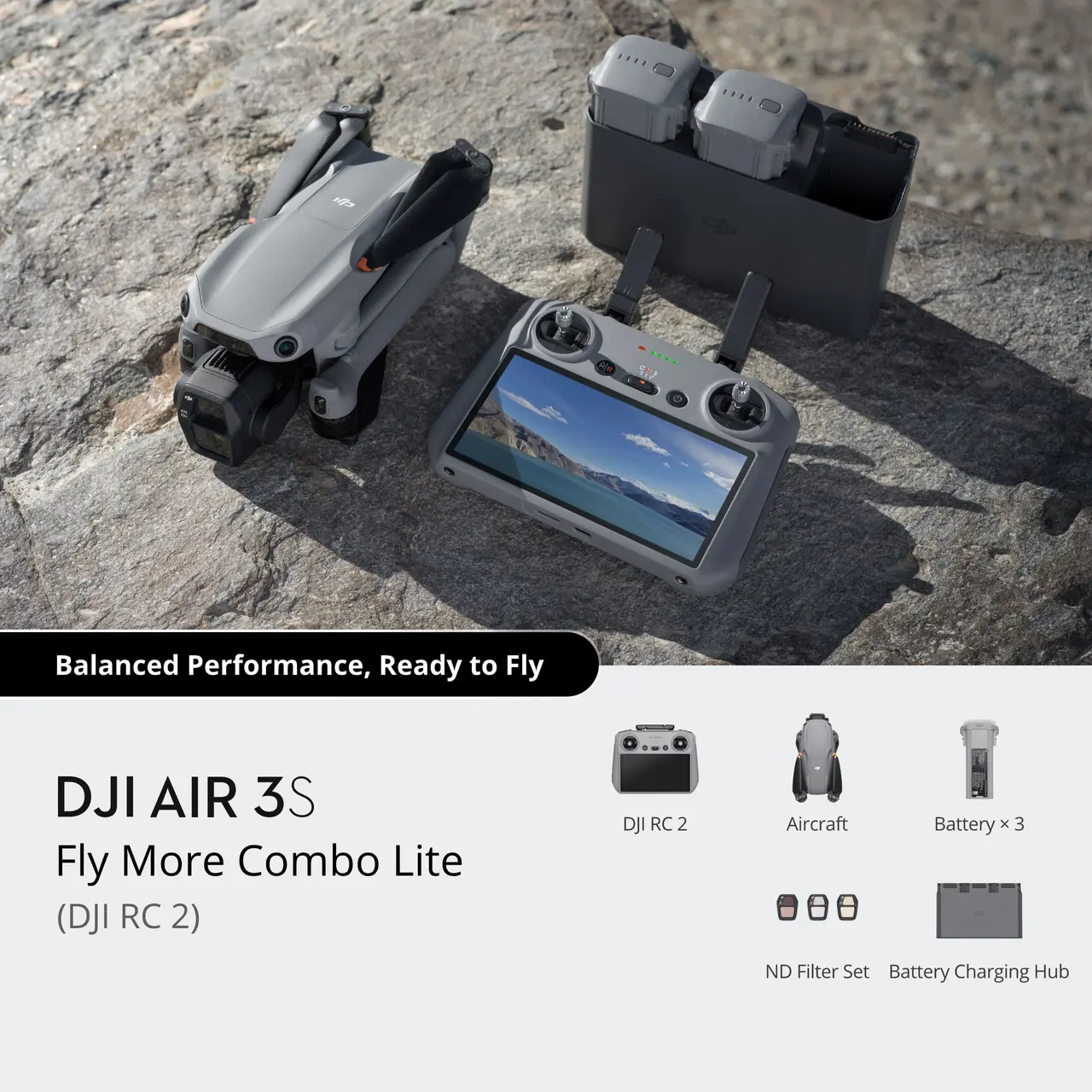 c123c9d6757673ef5e3b51d4e4dcd79a@ultra DJI Air 3S Fly More Combo RC2 - Image 1